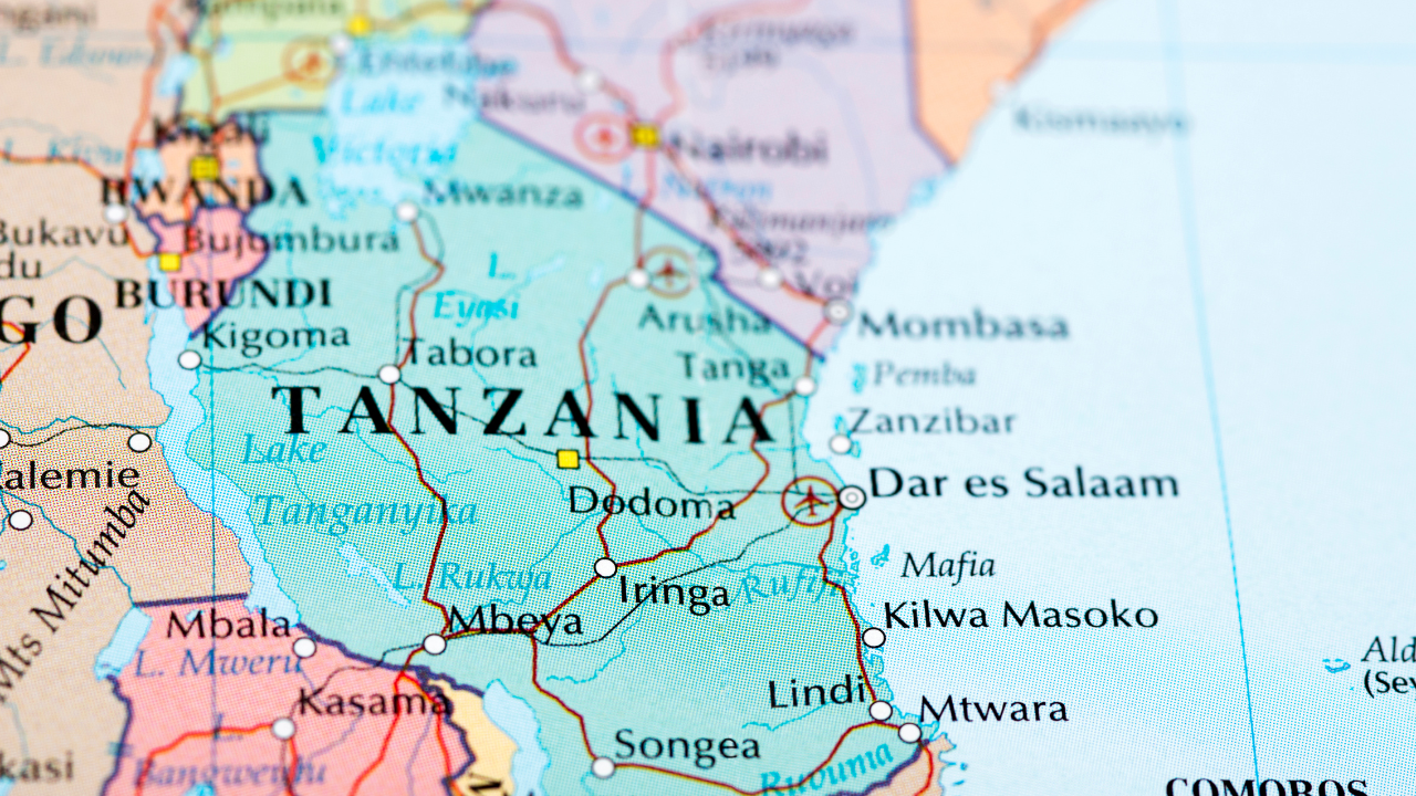 Tanzania cartina